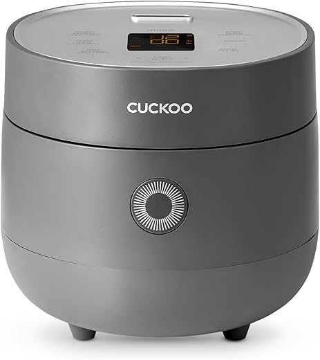 CUCKOO 3-Cup Rice Cooker with Steamer &...
