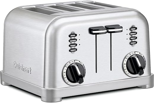 Cuisinart 4-Slice Brushed Silver Toaste...