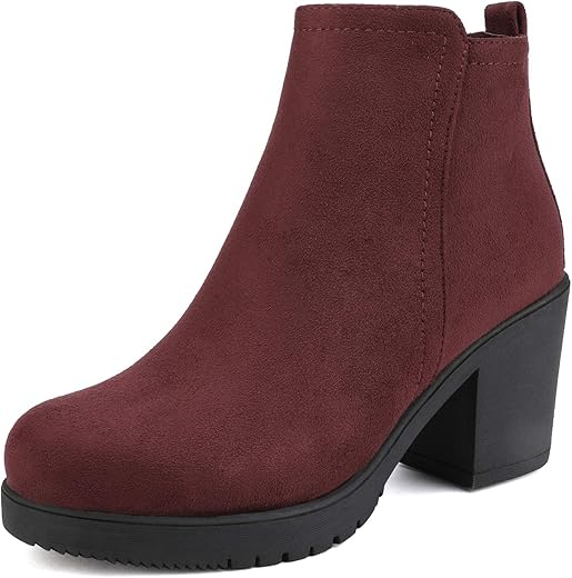 DREAM PAIRS Women’s Chunky Heel A...
