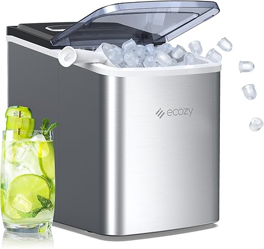 Ecozy Self-Cleaning Portable Ice Maker ...