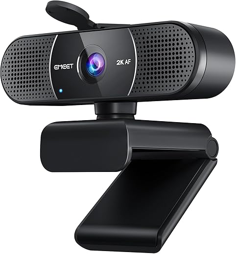 EMEET C960 2K QHD Webcam with Microphon...