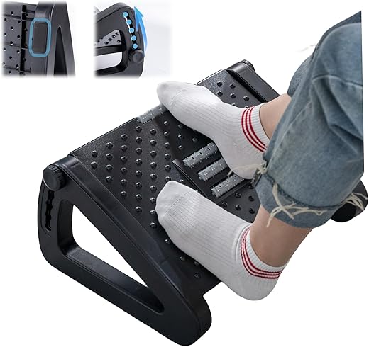 Adjustable Ergonomic Foot Rest with Mas...