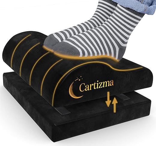 Ergonomic Memory Foam Foot Rest for Des...