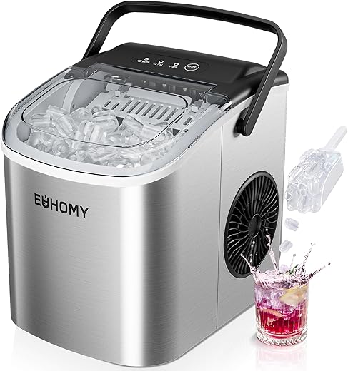 Premium Portable Ice Maker – 26lb...