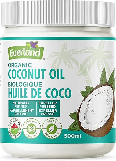 Refined Coconut Oil in Clear Glass Jar ...