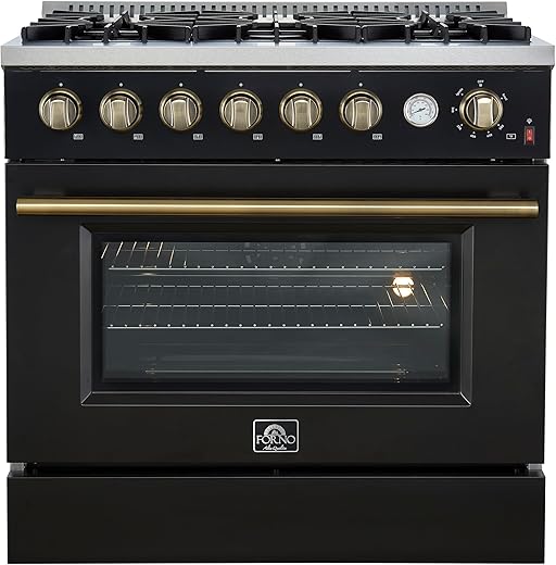 36″ Professional Gas Range with 6...