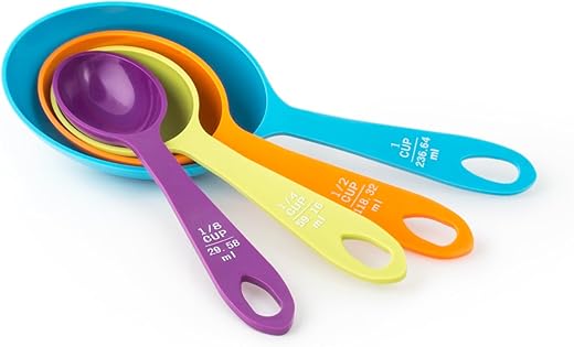 Multicolored 4-Piece Measuring Cup Set ...