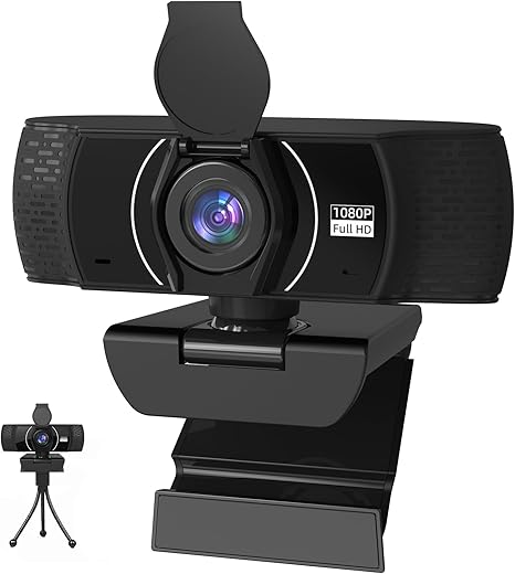 1080P Full HD Webcam with Microphone an...