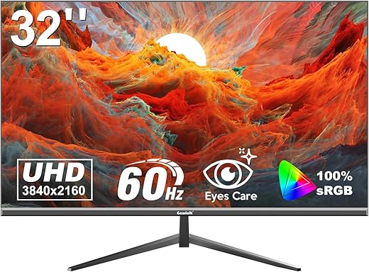 Gawfolk 32″ 4K UHD Ultra-Thin Bez...