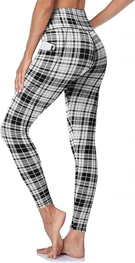 High Waisted Yoga Leggings with Pockets...