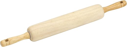 Classic Wooden Rolling Pin for Baking a...