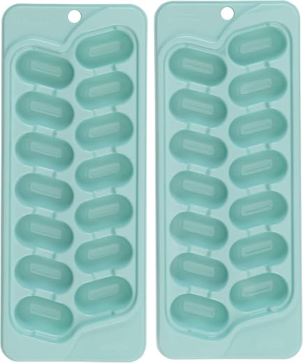 Stackable Blue Ice Cube Trays – S...