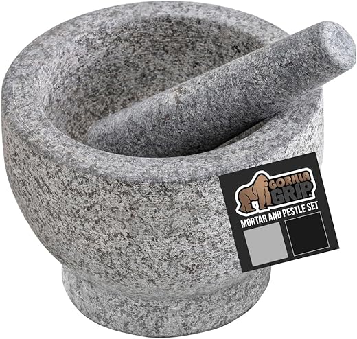 Heavy Duty Granite Mortar and Pestle Se...