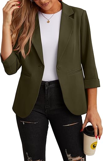 Lightweight Women’s Blazer Jacket...