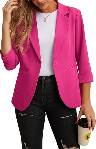 Lightweight Women’s Blazer Jacket...