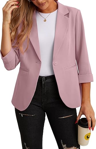 Lightweight Women’s Blazer Jacket...