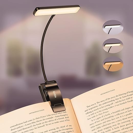 Gritin Rechargeable LED Book Light R...
