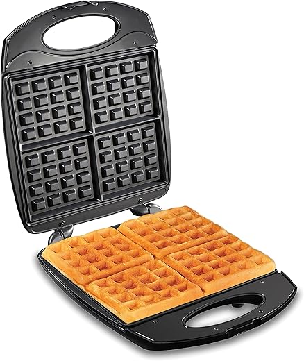 Hamilton Beach 4-Slice Belgian Waffle M...