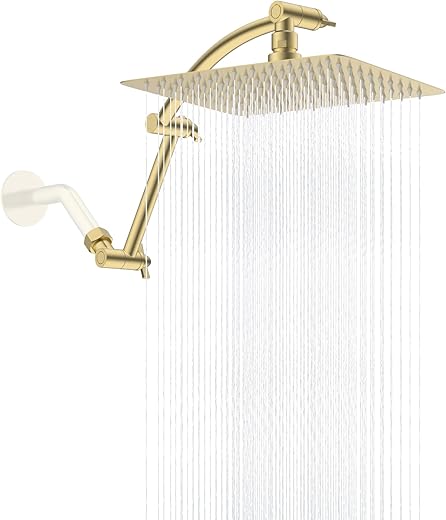 10″ High Pressure Rain Shower Hea...