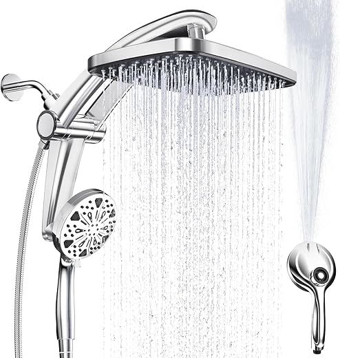 High-Pressure Rain Shower Head with Han...