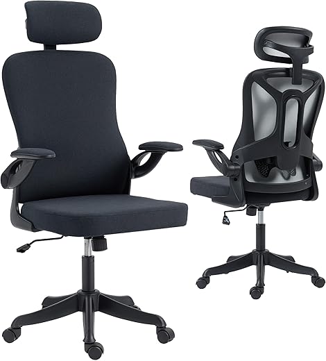 Ergonomic Swivel Office Chair with Adju...
