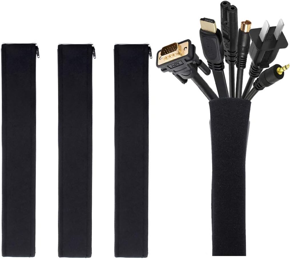 JOTO 4-Pack Flexible Cable Management S...