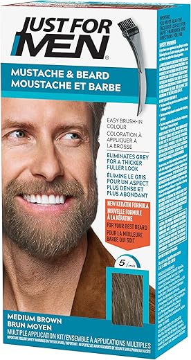 Just For Men Medium Brown Mustache ...