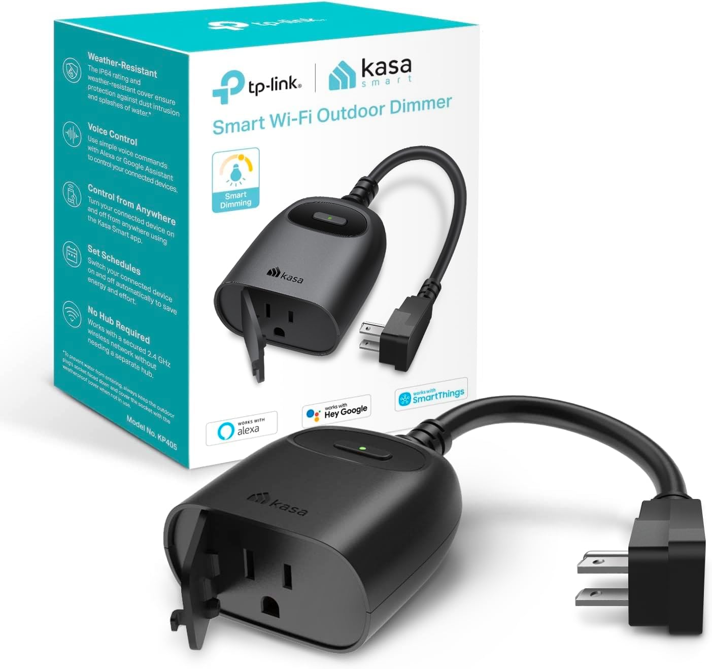 TP-Link Kasa Smart Outdoor Dimmer Plug ...