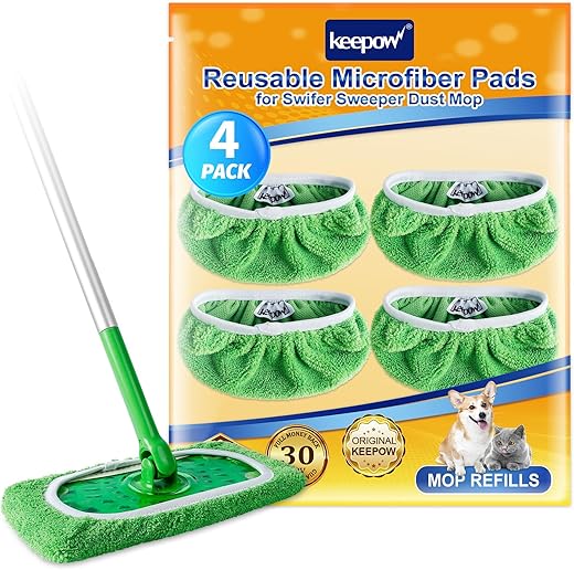 Reusable Coral Fleece Mop Pads for Swif...