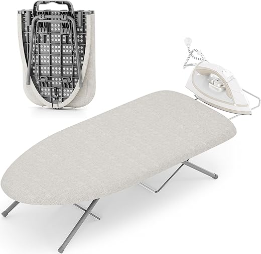 Portable Tabletop Ironing Board with Ex...