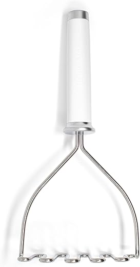 Heavy-Duty Stainless Steel Potato Mashe...