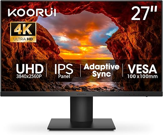 27″ 4K UHD IPS Monitor – HD...