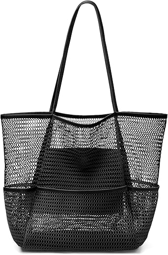 Large Foldable Mesh Beach Tote Bag for ...