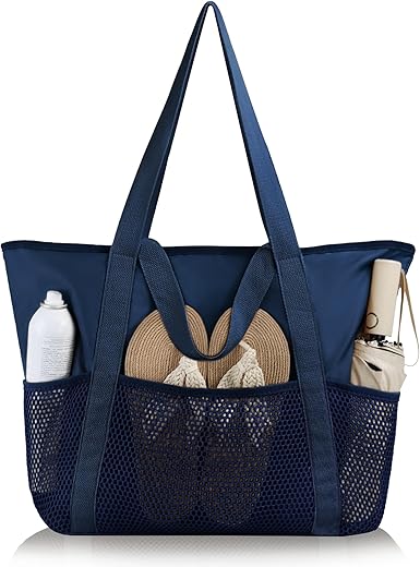 Large Waterproof Beach Tote Bag for Wom...
