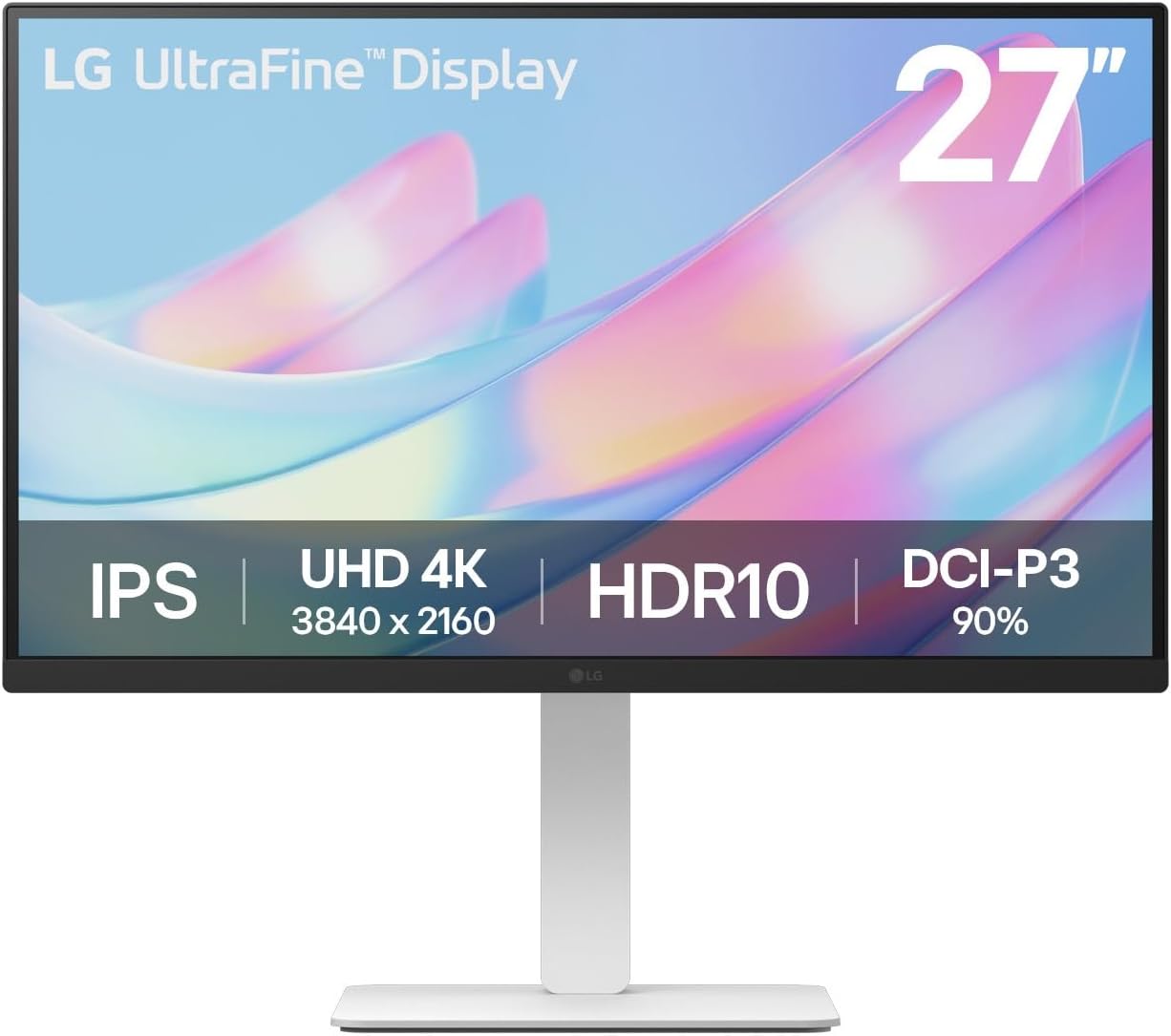 LG 27″ 4K UHD IPS Monitor with Ad...