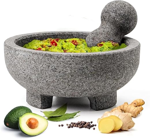 Luvan 8-Inch Granite Mortar and Pestle ...