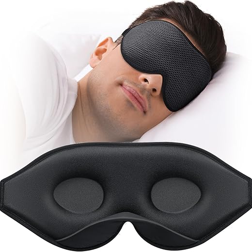 3D Contoured Sleep Mask for Side Sleepe...
