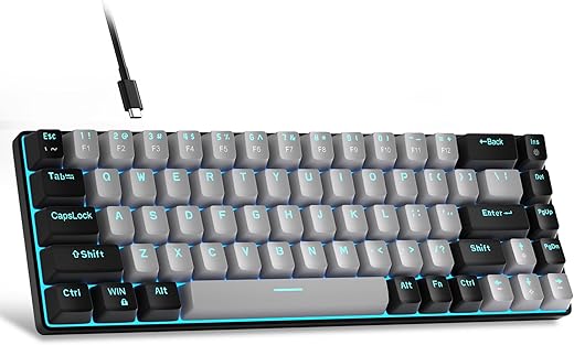 Compact 60% Mechanical Gaming Keyboard ...