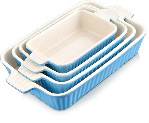 MALACASA Porcelain Casserole Set –...