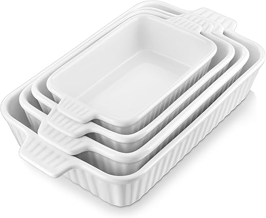 MALACASA Porcelain Casserole Set –...