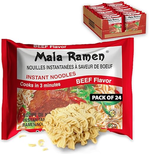 Mala Ramen Beef Instant Noodles –...