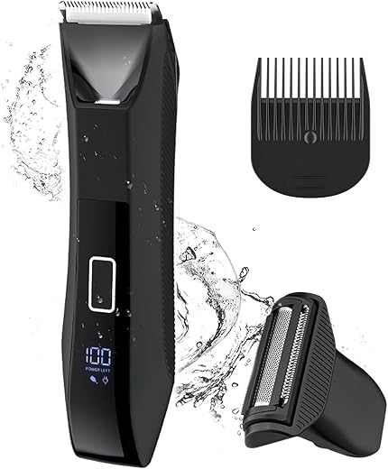 2-in-1 Manscaper Trimmer for Men –...