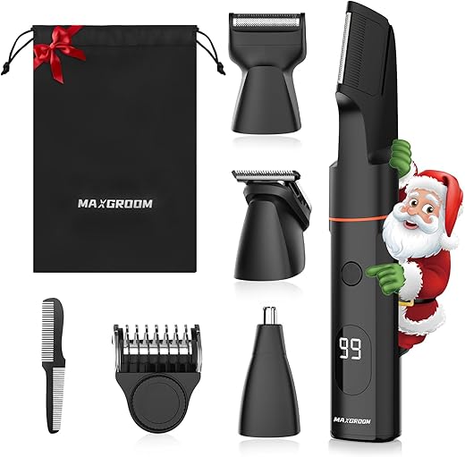 MAXGROOM Waterproof Body Hair Trimmer f...