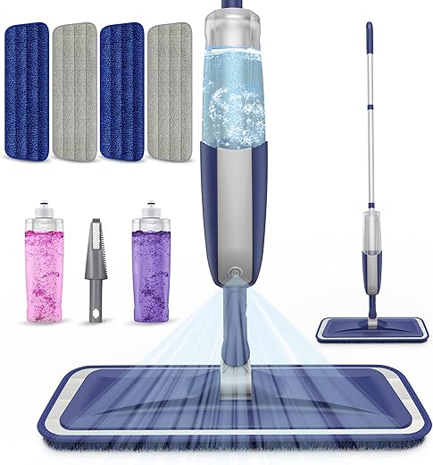 MEXERRIS Microfiber Wet Dust Mop Set fo...