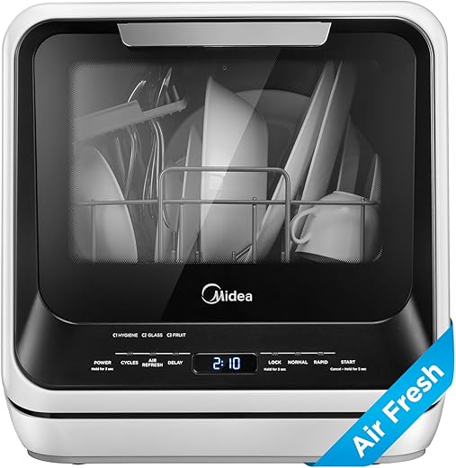 Midea 5L Portable Mini Dishwasher with ...