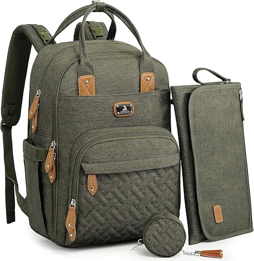 Stylish Diaper Bag Backpack with Changi...