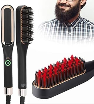 Electric Beard Straightener Brush ̵...