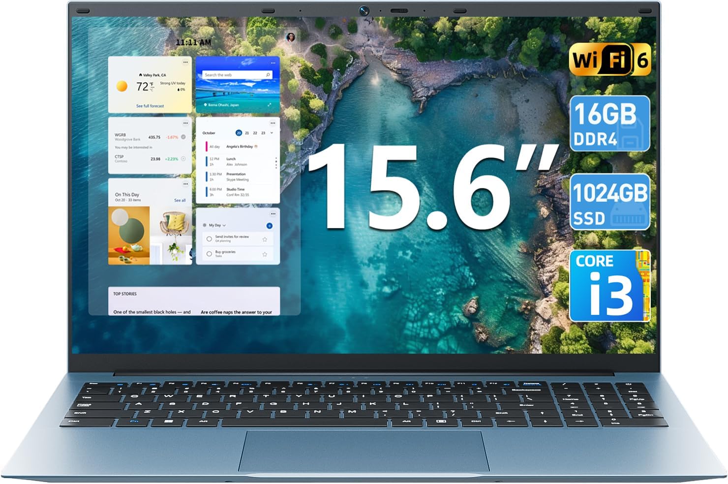 Naclud 15.6″ Windows 11 Laptop &#...