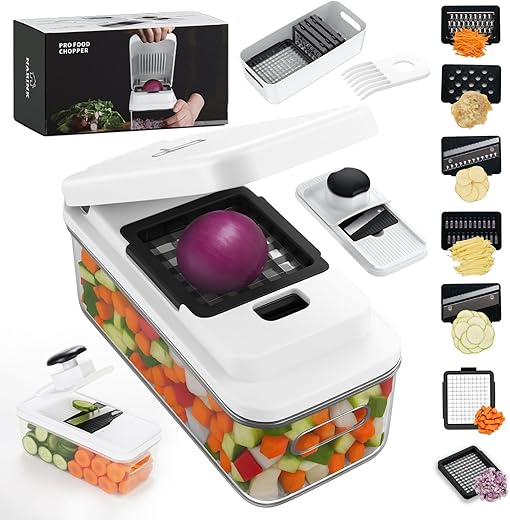 9-in-1 Vegetable Chopper & Slicer ...