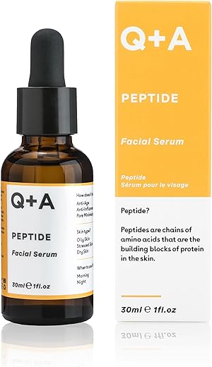 Q+A Natural Peptide Facial Serum 30ml &...